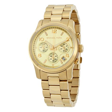 michael kors mk5055|Michael Kors Women's Chronograph Runway Gold.